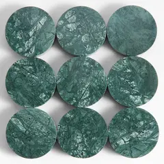 CRATE & BARREL - Salvamanteles Dottie De Mármol Verde