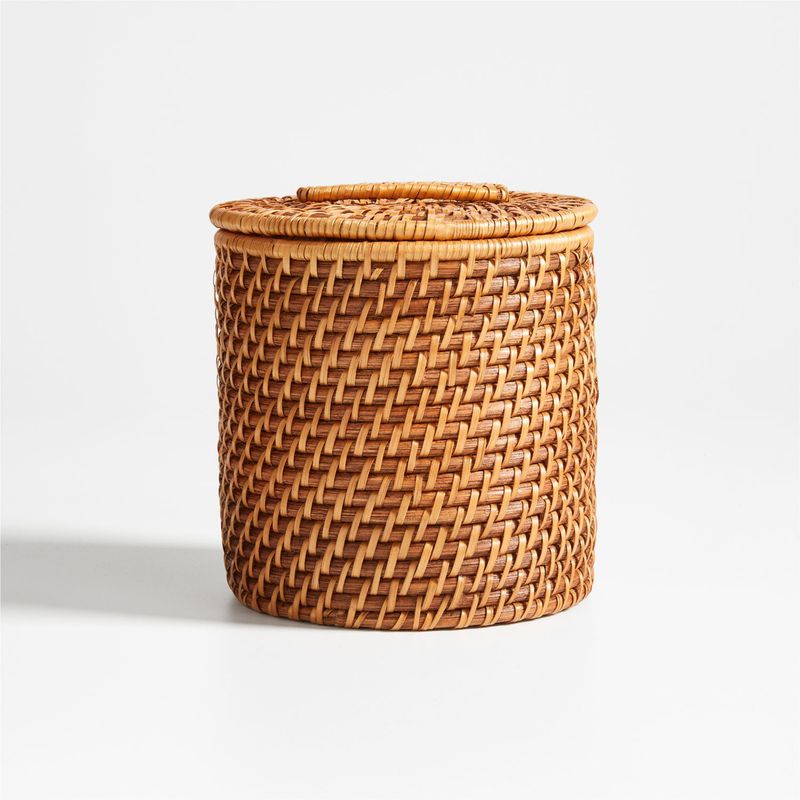 CRATE & BARREL - Canasto Pequeño Sedona Miel Crate & Barrel