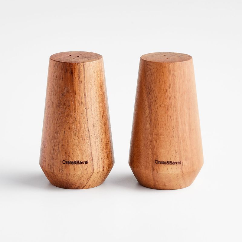 CRATE & BARREL - Set Salero Pimentero Ethan Natural Crate & Barrel