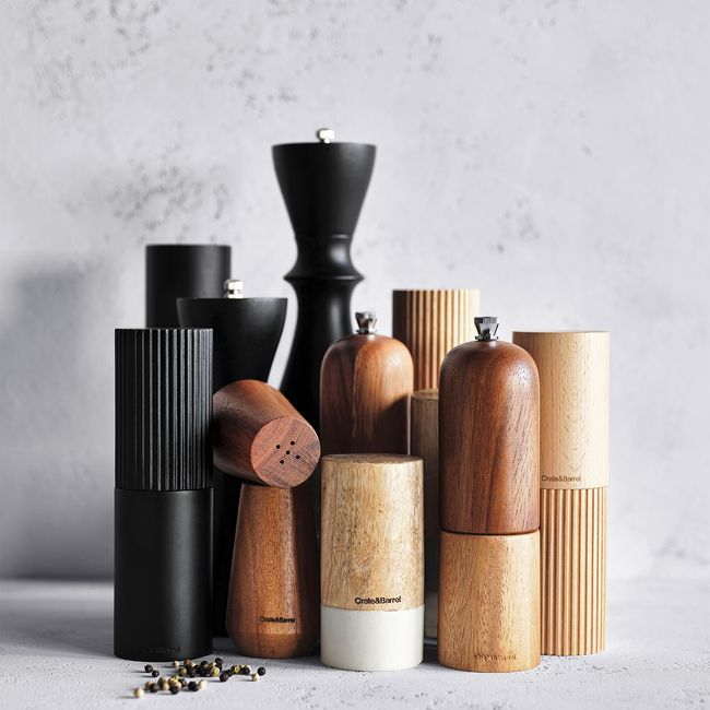 CRATE & BARREL - Set Salero Pimentero Ethan Natural Crate & Barrel