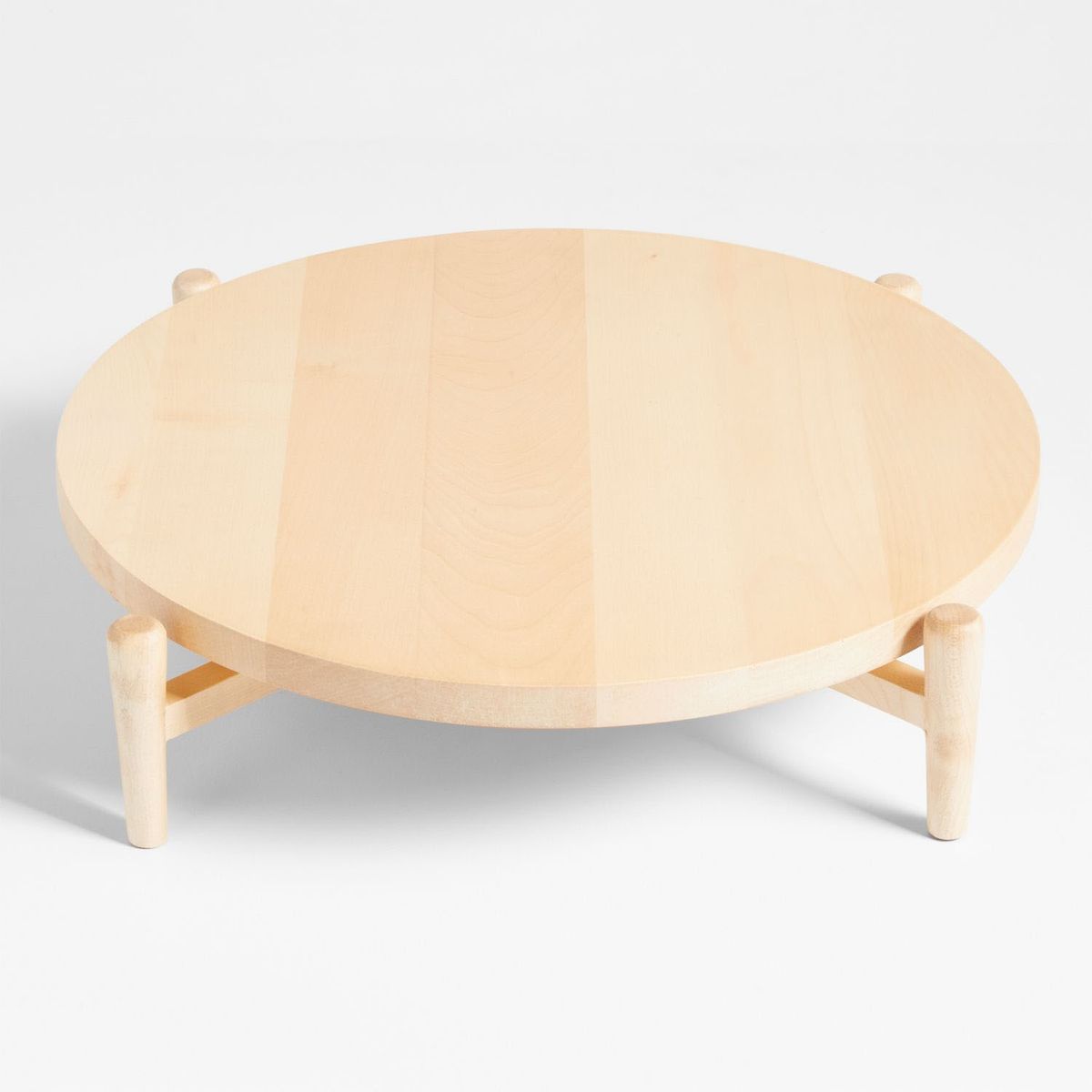 CRATE & BARREL - Tabla Giratoria Elevada Madera Arvo Crate & Barrel