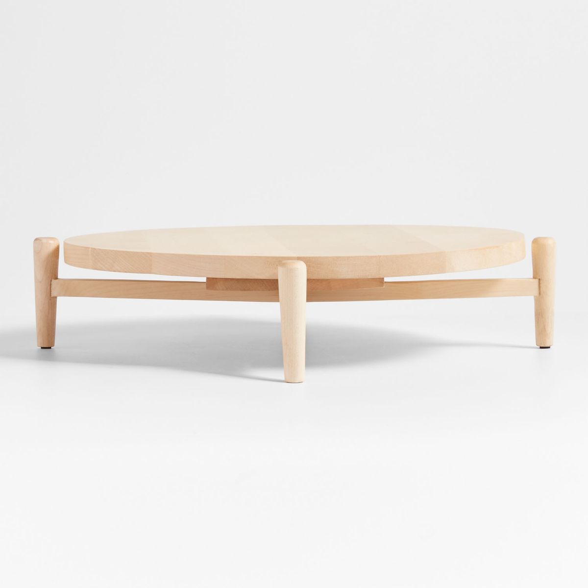 CRATE & BARREL - Tabla Giratoria Elevada Madera Arvo Crate & Barrel