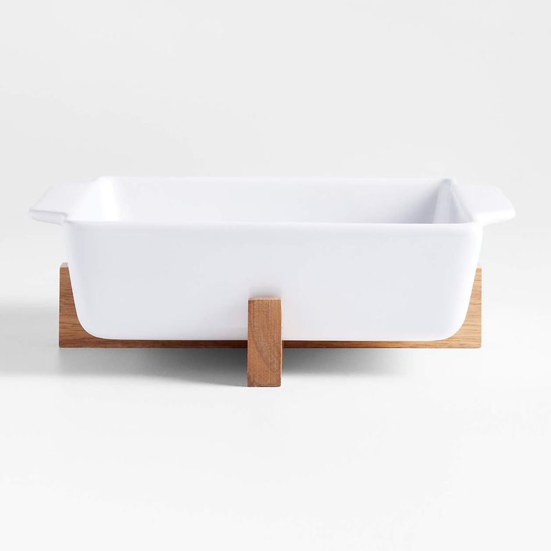 CRATE & BARREL - Fuente Horno Cuadra Salvamanteles Crate & Barrel