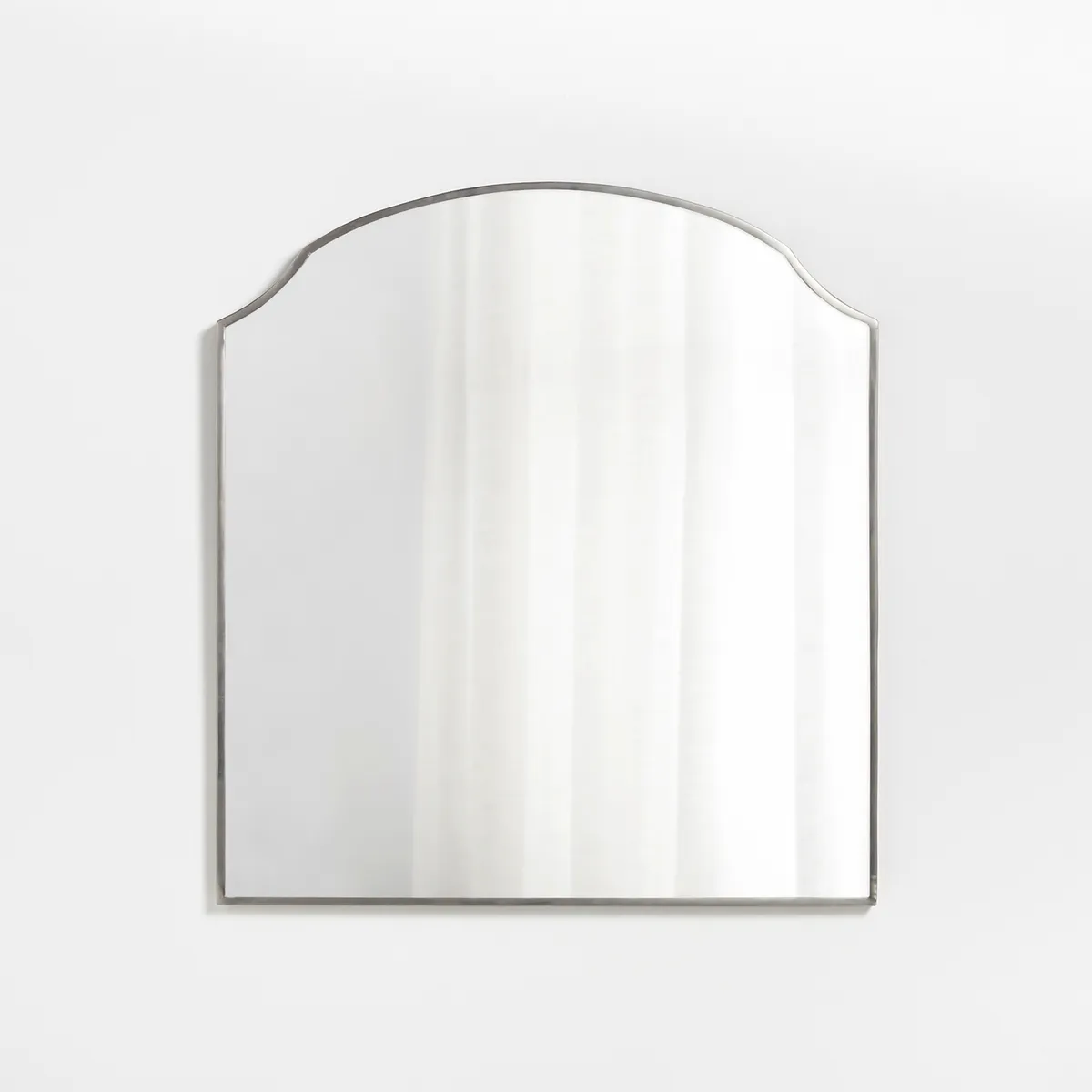 CRATE & BARREL - Espejo Pared Con Marco Metálico Gris 102x92 Cm Crate & Barrel