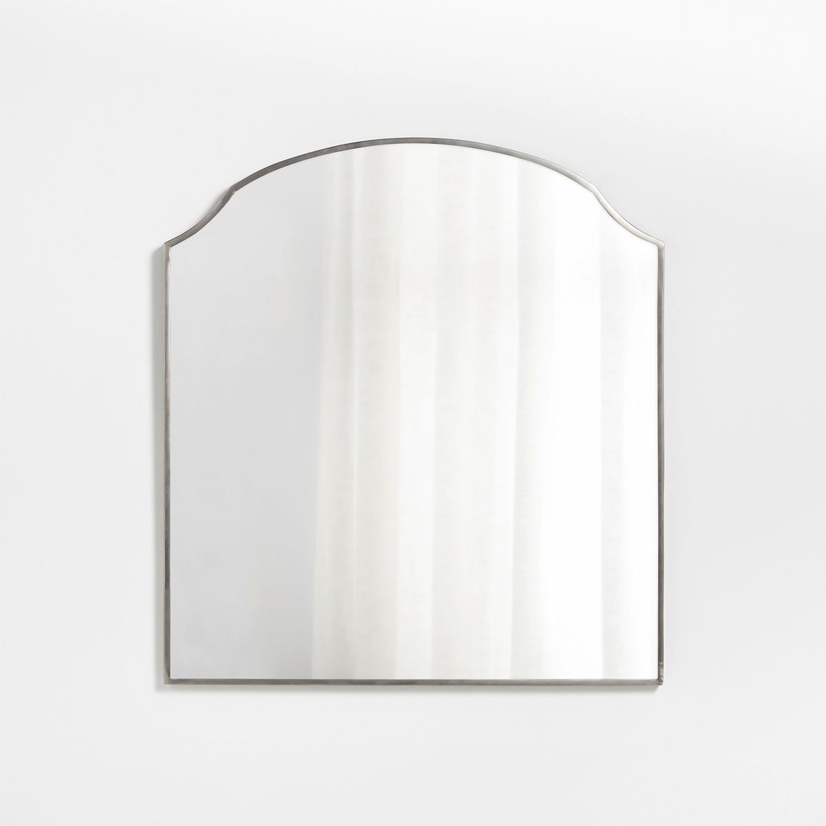 CRATE & BARREL - Espejo Pared Con Marco Metálico Gris 102x92 Cm Crate & Barrel
