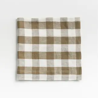 CRATE & BARREL - Servilleta Lino Vichy 56X56 Cm Crate&Barrel