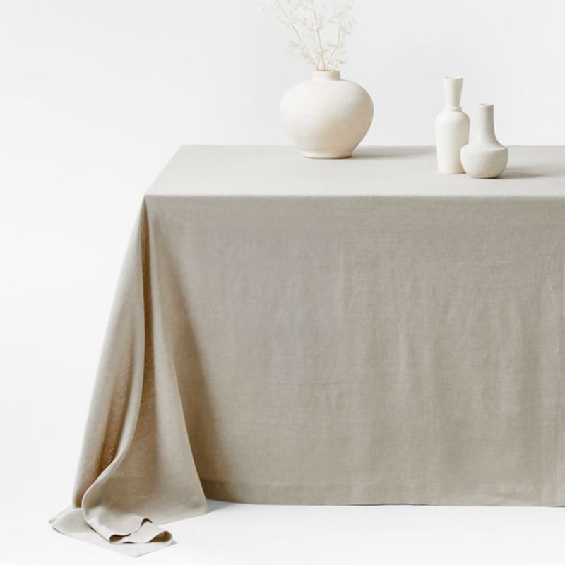 CRATE & BARREL - Mantel Lino Natural Oscuro Xl Marin Crate & Barrel