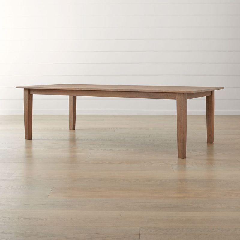 CRATE & BARREL - Mesa Comedor Basque Madera Café 264 cm Crate & Barrel