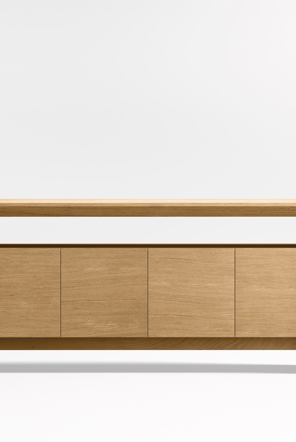 CRATE & BARREL - Rack Bajo Natural Crate & Barrel