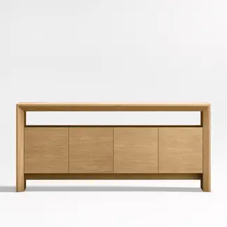 CRATE & BARREL - Rack Bajo Natural
