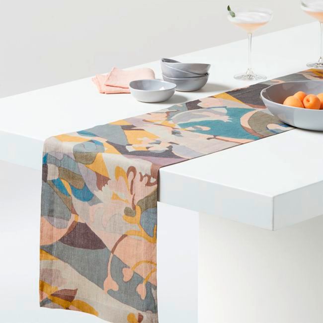 CRATE & BARREL - Camino De Mesa Floral Braque 305 Cm Crate & Barrel