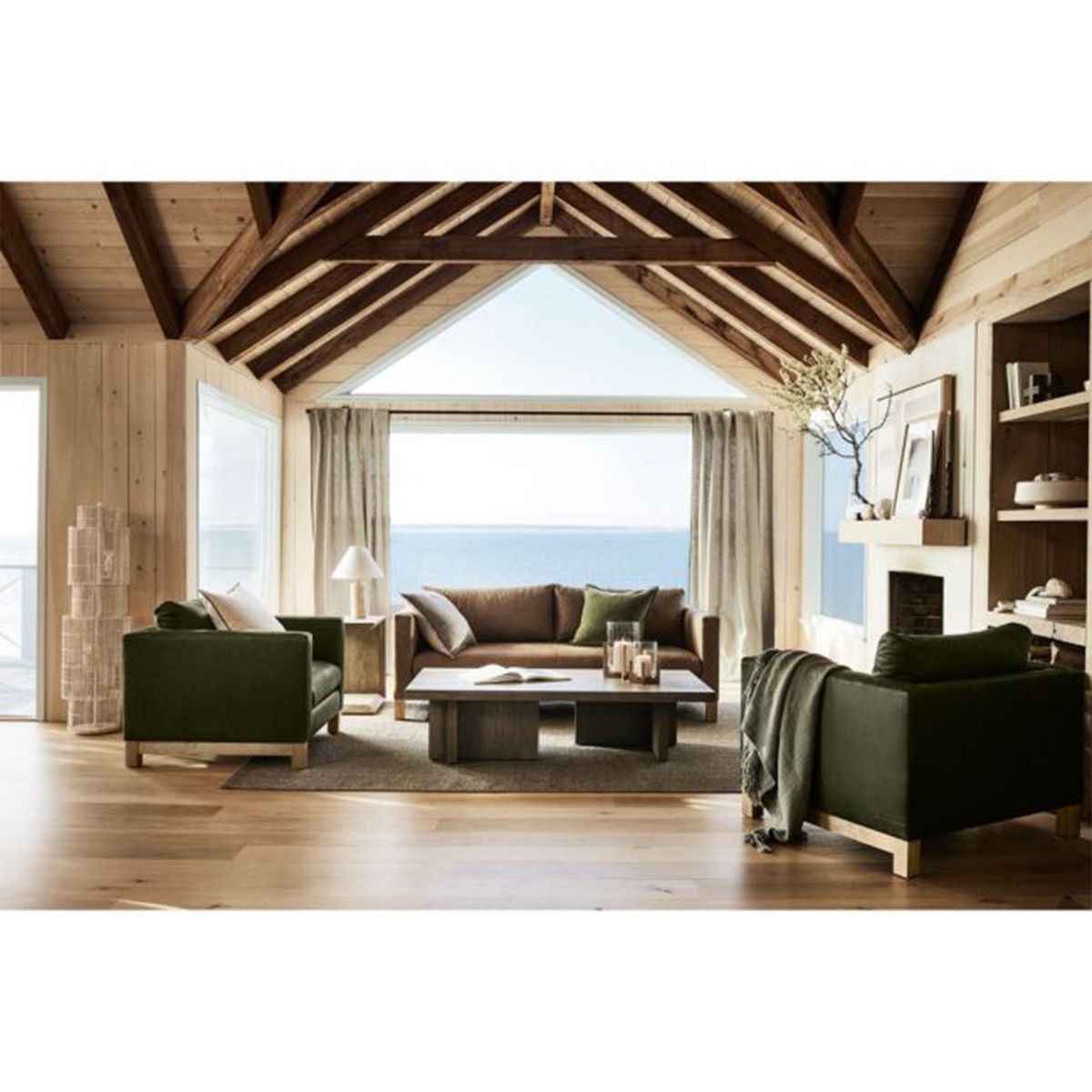 CRATE & BARREL - Alfombra Sisal Gris Crate & Barrel