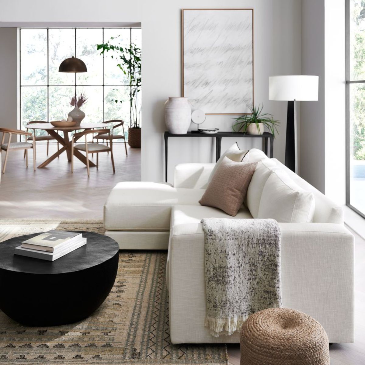 CRATE & BARREL - Alfombra Moritz Lana Crate & Barrel