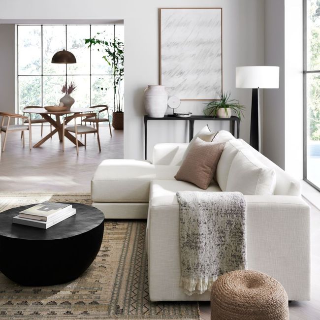 CRATE & BARREL - Alfombra Moritz Lana Crate & Barrel