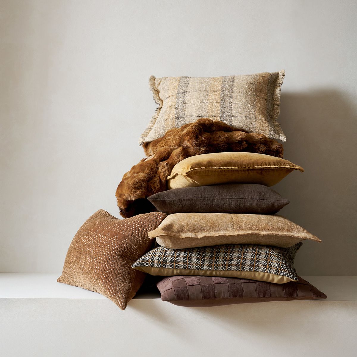 CRATE & BARREL - Funda Cojín Sashiko 60x60 Cm Crate & Barrel