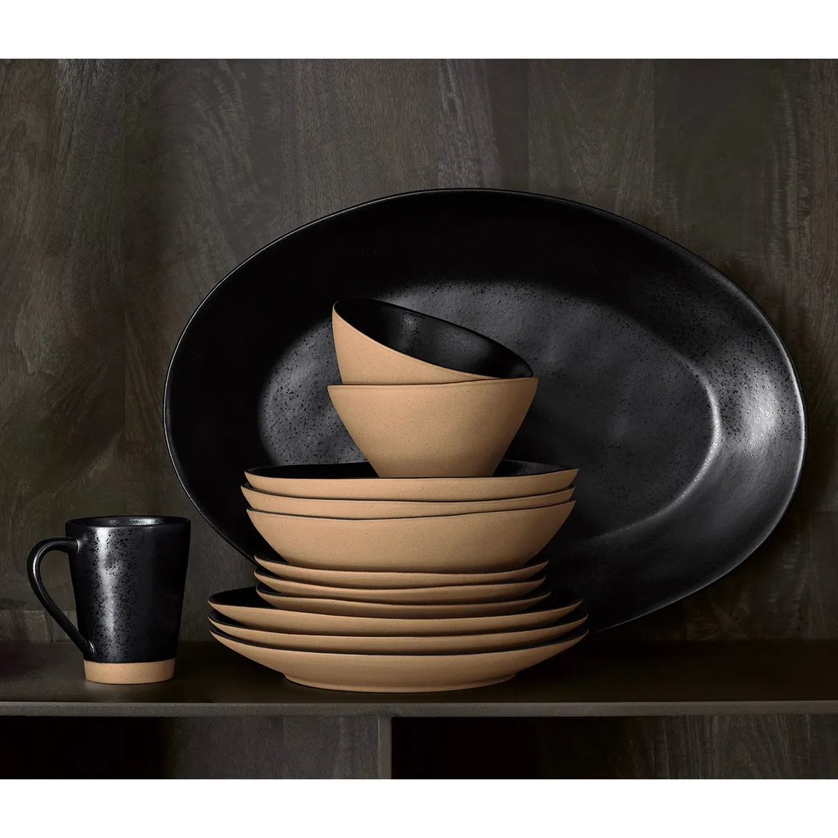 CRATE & BARREL - Plato Fondo Marin Reciclado Crate&Barrel