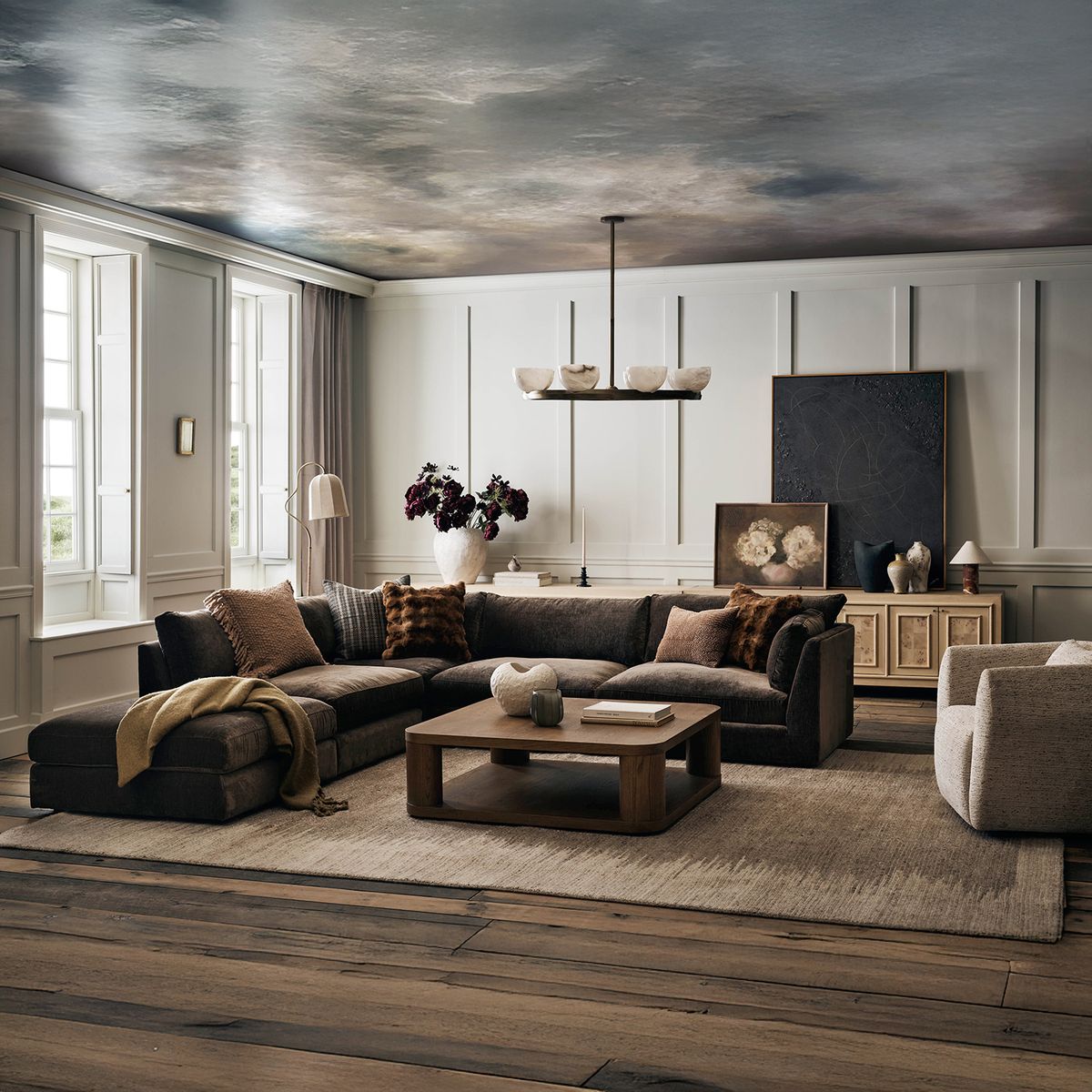 CRATE & BARREL - Mesa De Centro Oakhurst Roble 117 Crate & Barrel