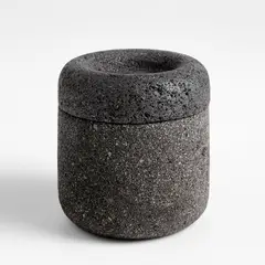 CRATE & BARREL - Salero Artesanal Piedra Lava