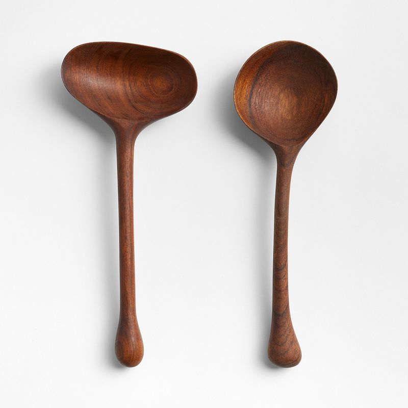 CRATE & BARREL - Utensilios De Madera Para Servir Crate & Barrel