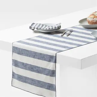 CRATE & BARREL - Camino Mesa Merrow Rayas 305 cm Crate&Barrel