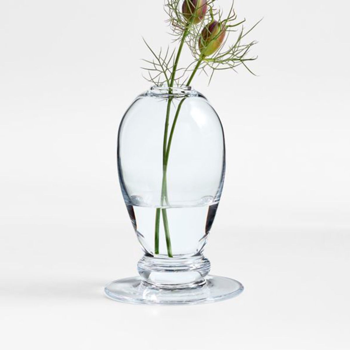 CRATE & BARREL - Jarrón Ohelia Vidrio Transparente 13Cm Crate & Barrel