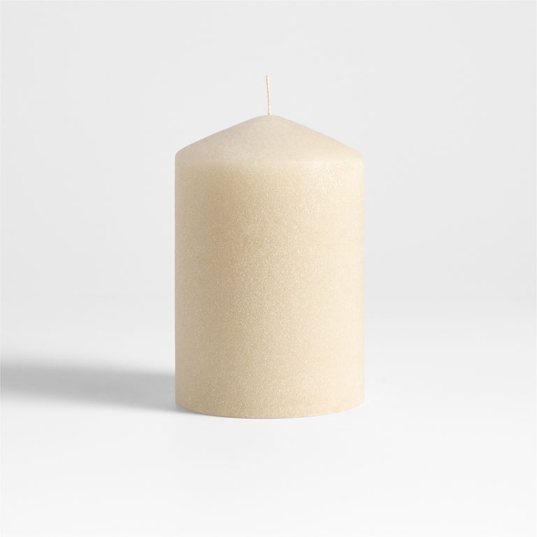 CRATE & BARREL Vela Pilar Sand 15X10 Cm