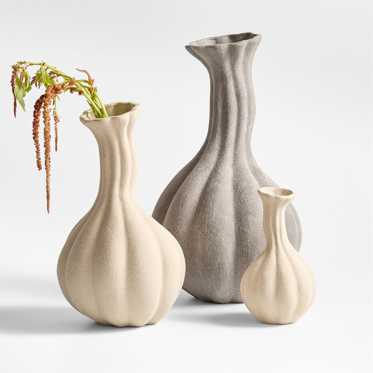 CRATE & BARREL - Jarrón Gourdgeous Cerámica 24 Cm Crate & Barrel