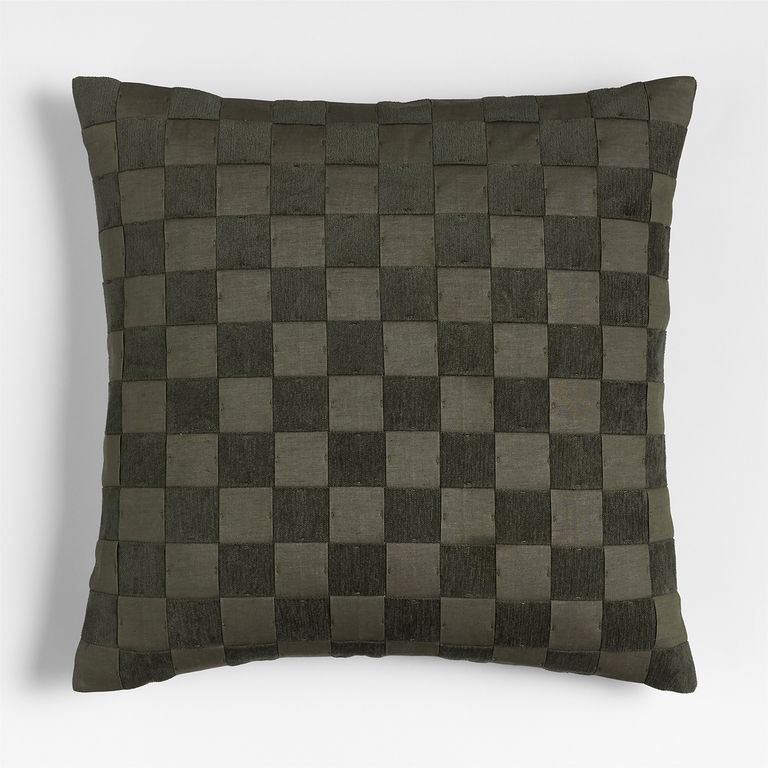CRATE & BARREL Funda Cojín Checkerboard 60x60cm