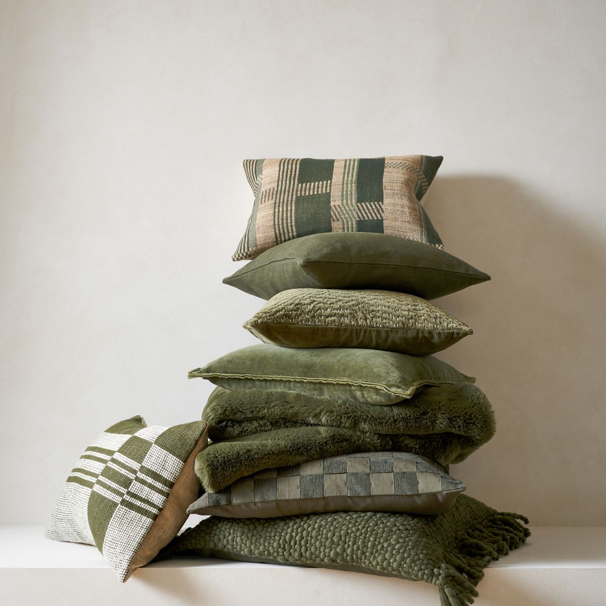 CRATE & BARREL - Funda Cojín Checkerboard 60x60cm Crate & Barrel