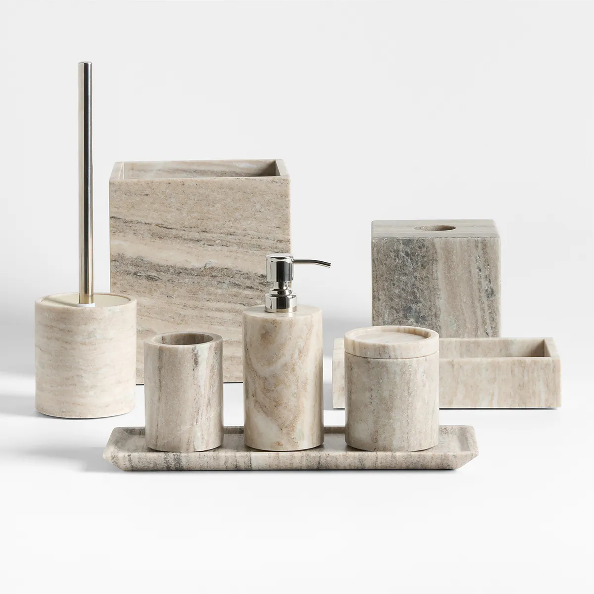 CRATE & BARREL - Bandeja Tray Tuscan Mármol Crate & Barrel