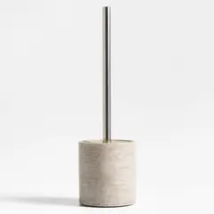 CRATE & BARREL - Escobilla inodoro Tuscan Marble beige