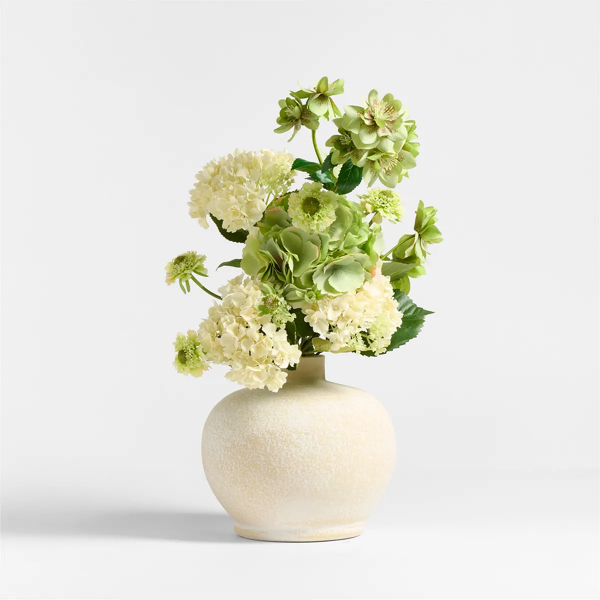 CRATE & BARREL - Tallo Artificial Hortensia Crema 36 Cm Crate & Barrel