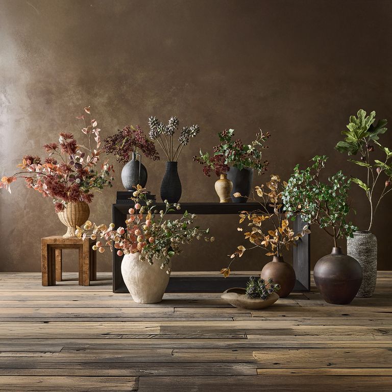CRATE & BARREL Rama Artificial Arce Nieblas en Flo Crate&Barrel