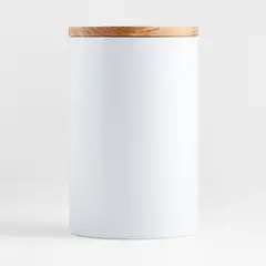 CRATE & BARREL - Contenedor Olivewood