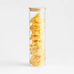 CRATE & BARREL - Contenedor Al Vidrio Y Tapa Bambo