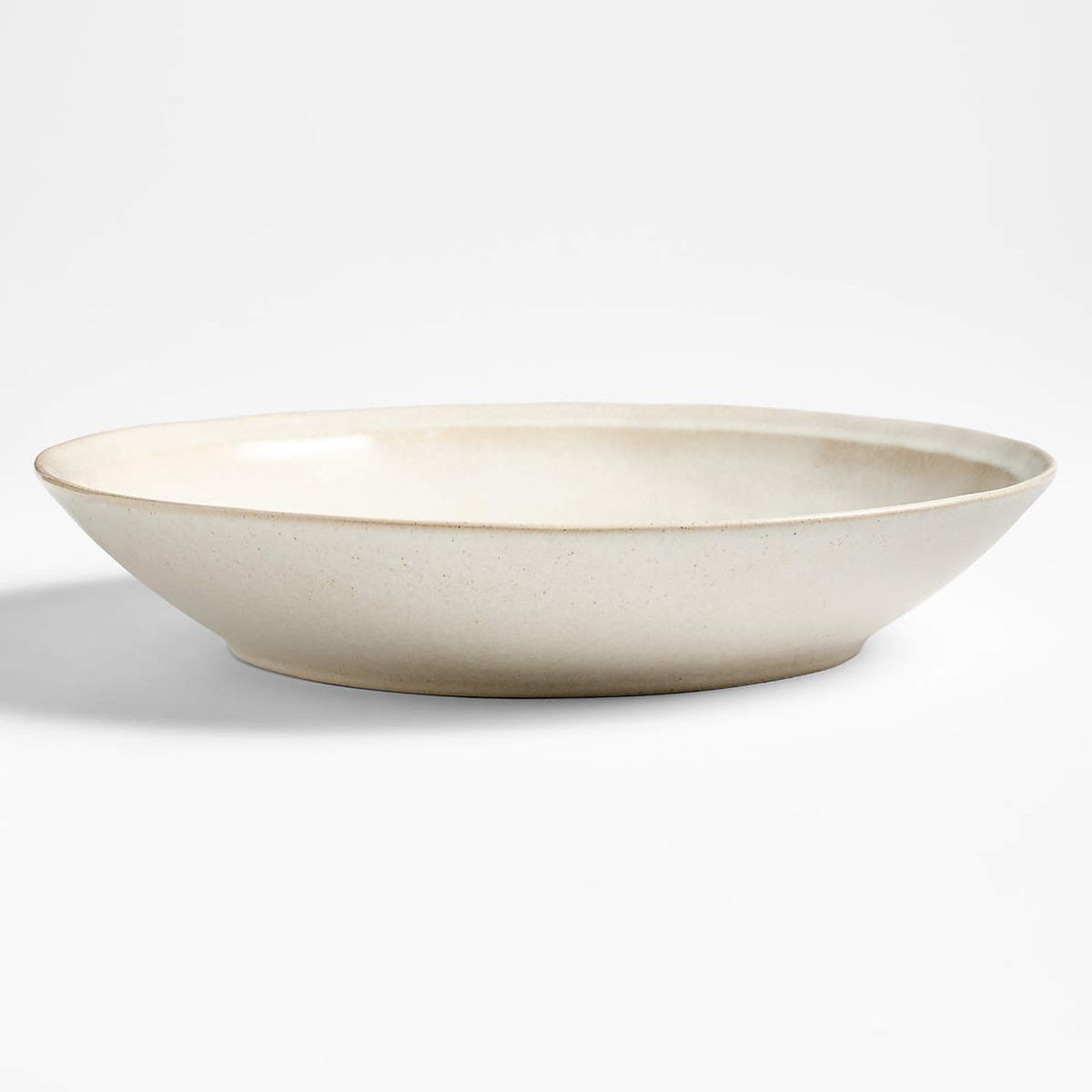 CRATE & BARREL - Fuente Para Servir Prairie Beige Gres Rectangular Crate & Barrel