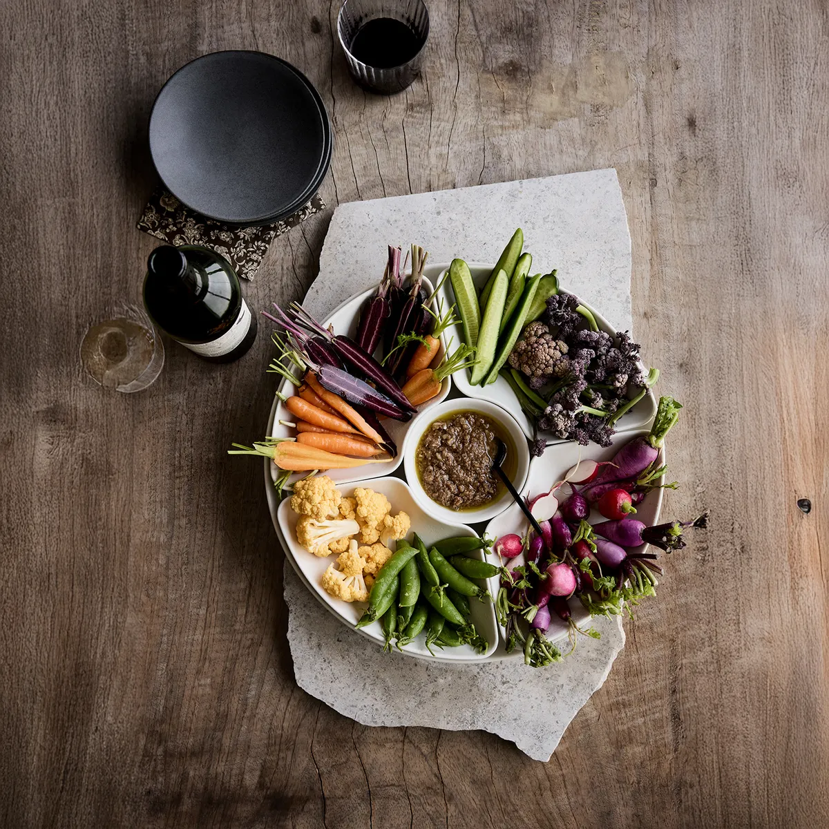 CRATE & BARREL - Fuente Modular Mezze Cerámica Crate & Barrel