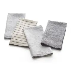 CRATE & BARREL - Set De 4 Servilletas De Lino Suits