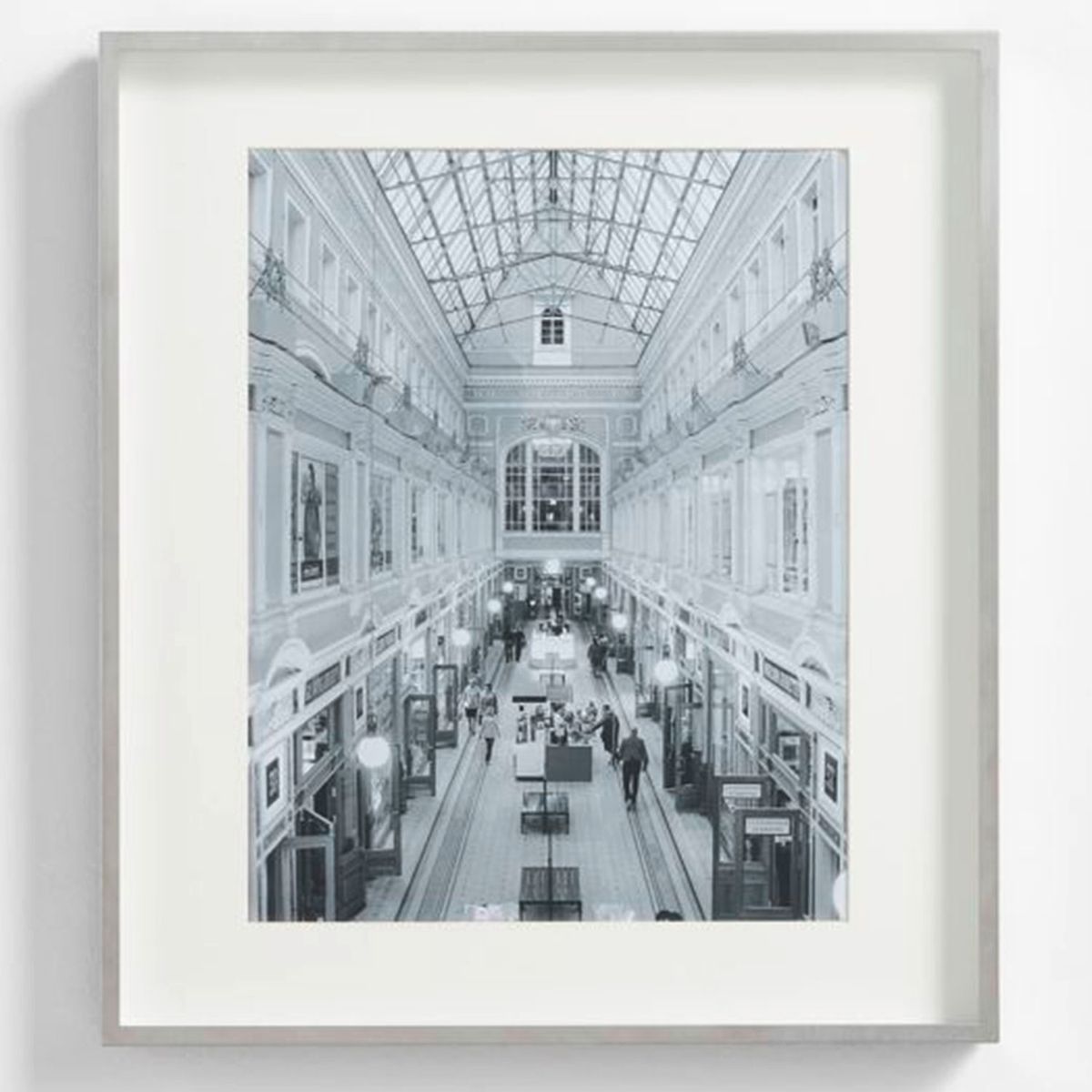 CRATE & BARREL - Marco Foto Plateado Cepillado 28X36 Cm Crate & Barrel