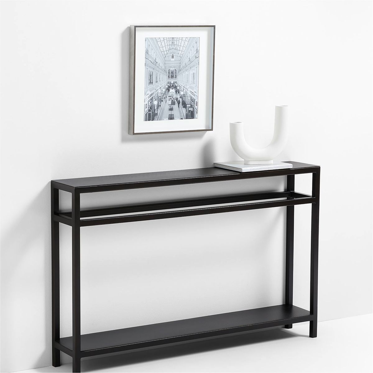 CRATE & BARREL - Marco Foto Plateado Cepillado 28X36 Cm Crate & Barrel