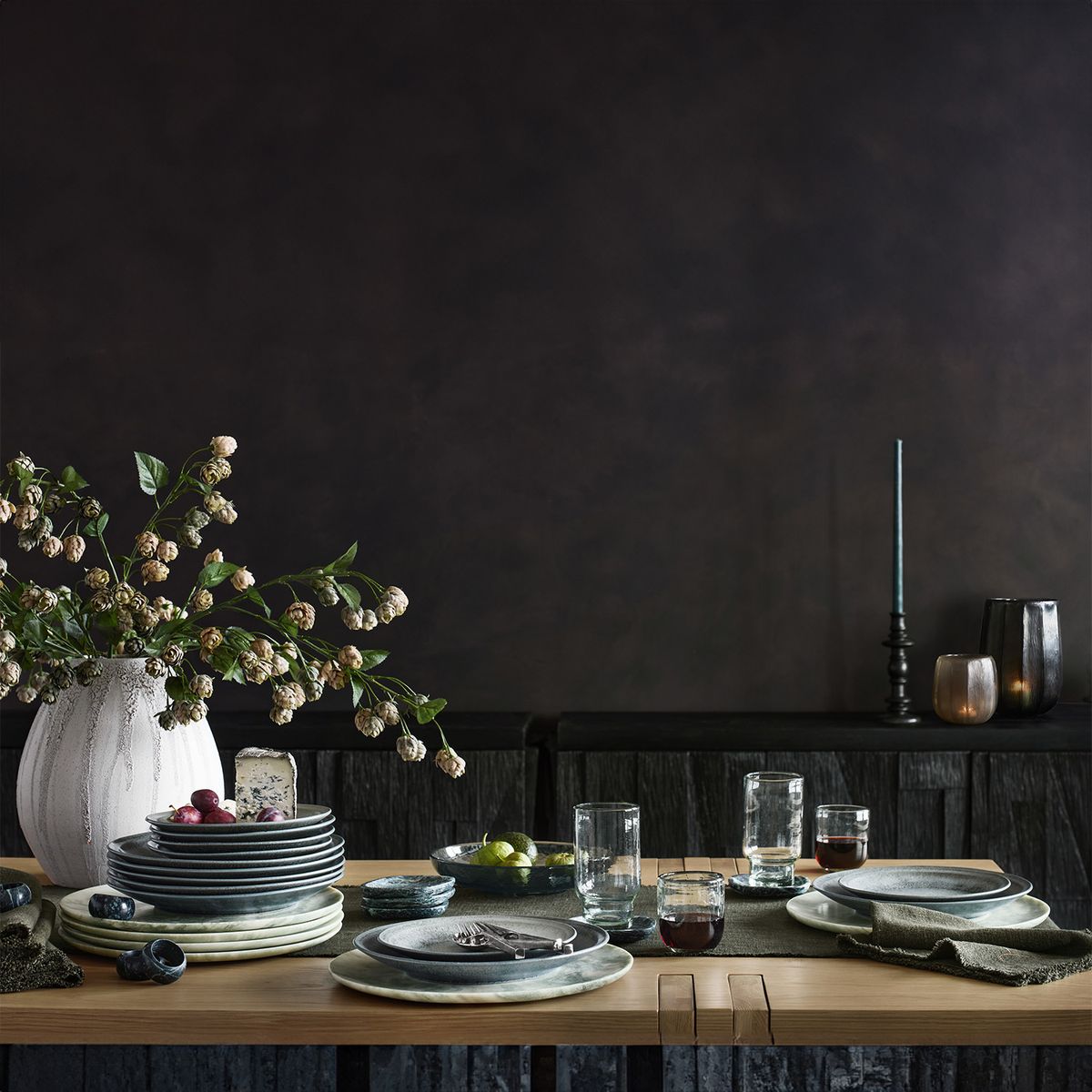 CRATE & BARREL - Bowl Glacier Vidrio Set Crate & Barrel