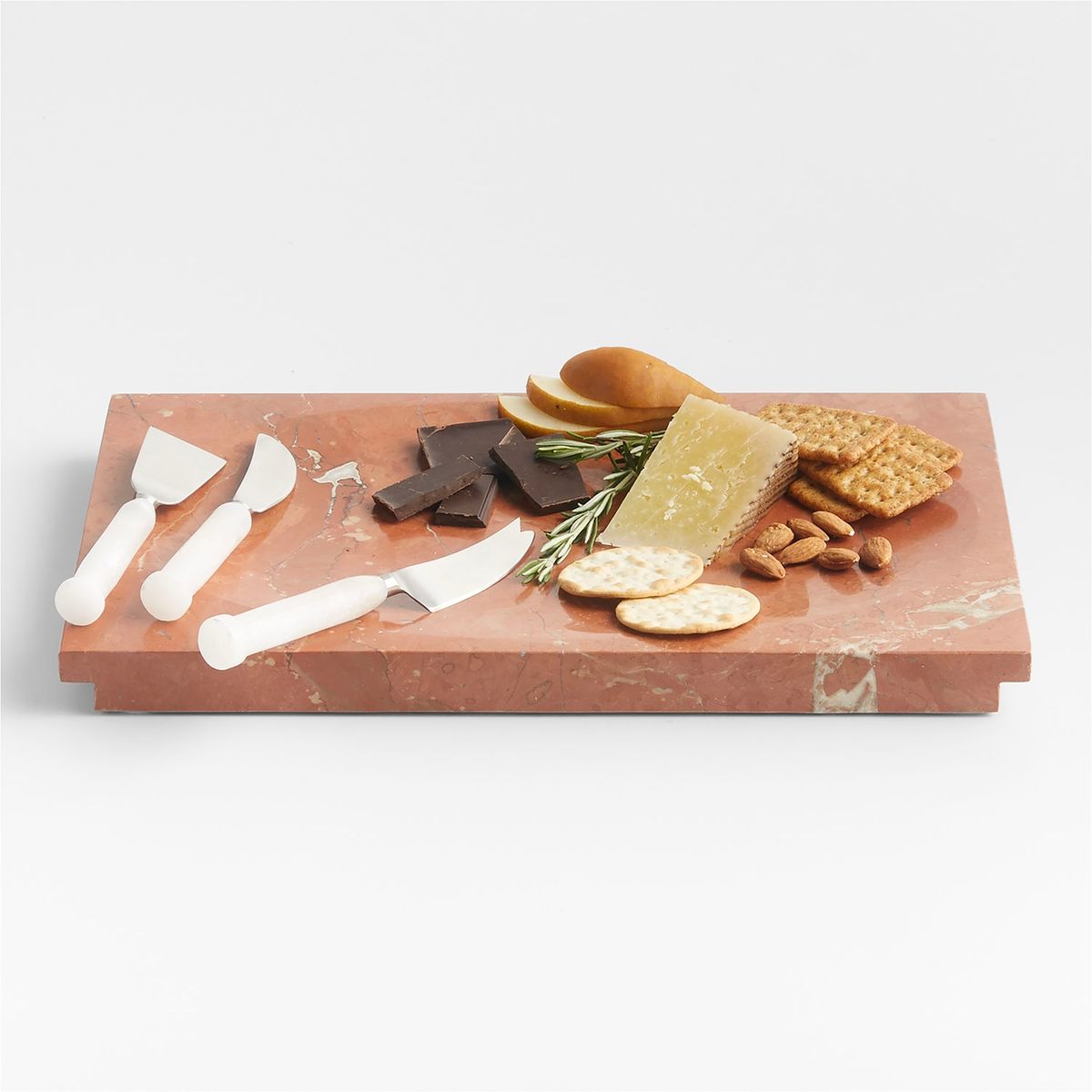 CRATE & BARREL - Tablero Marmol Rosado Ac Crate & Barrel