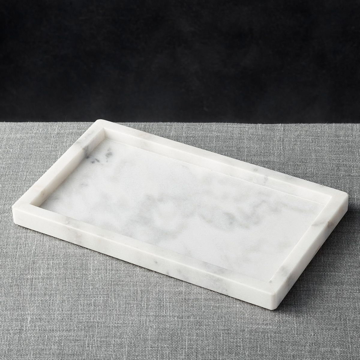 CRATE & BARREL - Bandeja Rectangular Mármol French Crate & Barrel