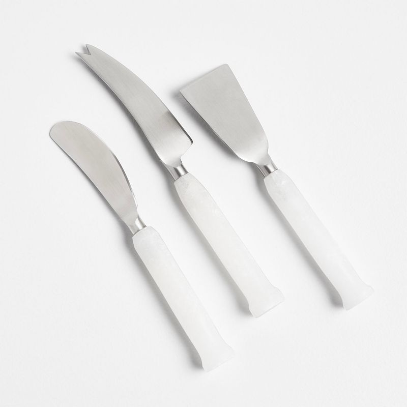 CRATE & BARREL - Set 3 Cuchillos Aperitivo Rosa Ac Crate & Barrel