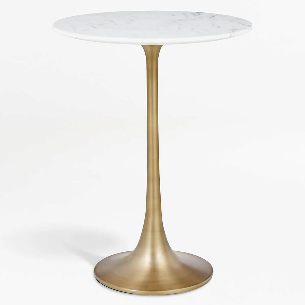 CRATE & BARREL - Mesa Lateral Nero Marmol Blanco
