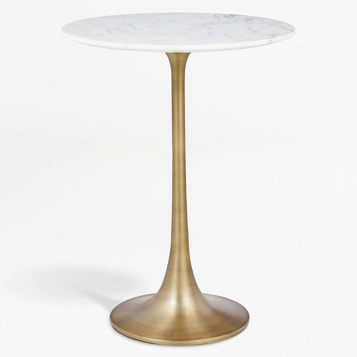 CRATE & BARREL - Mesa Lateral Nero Marmol Blanco