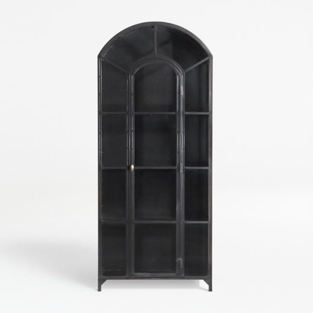 CRATE & BARREL - Armario Estante Ventana Negro Crate & Barrel