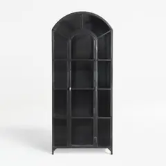 CRATE & BARREL - Armario Estante Ventana Negro
