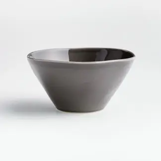 CRATE & BARREL - Bowl Para Cereal Gris Oscuro Marin