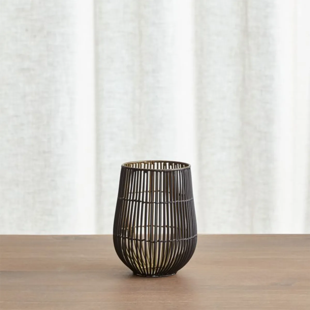 CRATE & BARREL - Candelabro Hurricane Kent Crate&Barrel